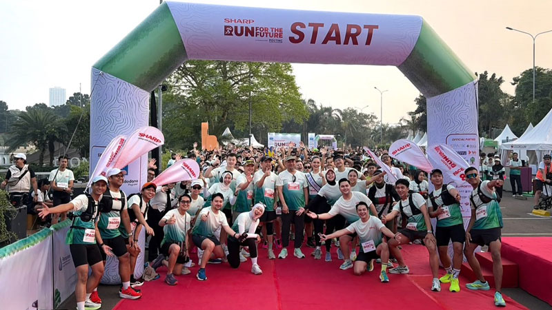 シャープ・インドネシア、マラソンイベント「Run For The Future」を開催