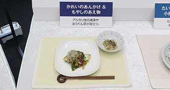 痛風の方におすすすめ かれいのあんかけ＆もやしのあえ物