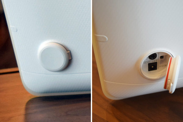 ワンタッチで開け締めができる「ワンタッチ防水キャップ」