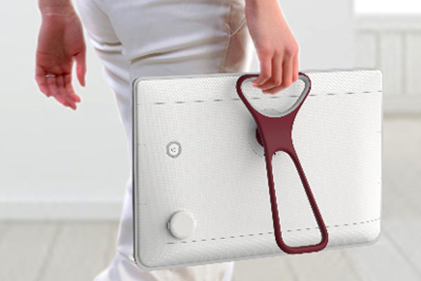 片手でさっと持って、ポンと置いて楽しめる「スリムハンドルスタンド」