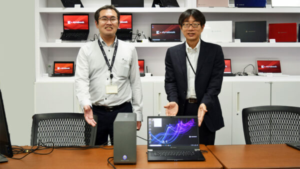 左：Dynabook社C&S事業本部 商品統括部 商品開発部 主査 早瀬 健　