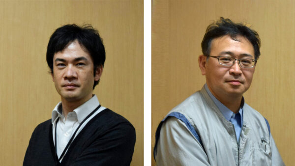 左:生産管理・出荷管理を担当する (SDTC) パネル生産統轄部 第四生産部 課長 幾竹 択弥