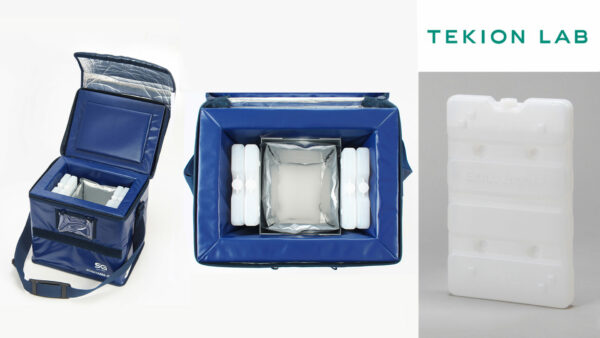 医薬品向け「定温輸送容器セット」　　　　　　　　　「3℃適温蓄冷材」