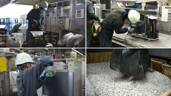 家電リサイクル工場の様子ご紹介メイン画像